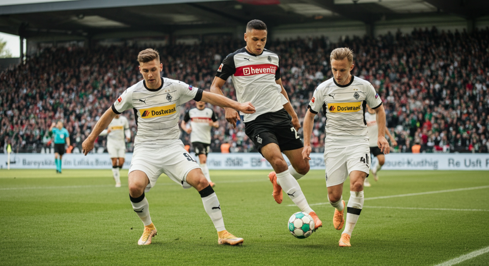 Borussia Mönchengladbach gegen Bayer Leverkusen
