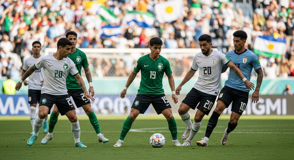 Jogo 13 - Grupo H: Arábia Saudita x Uruguai