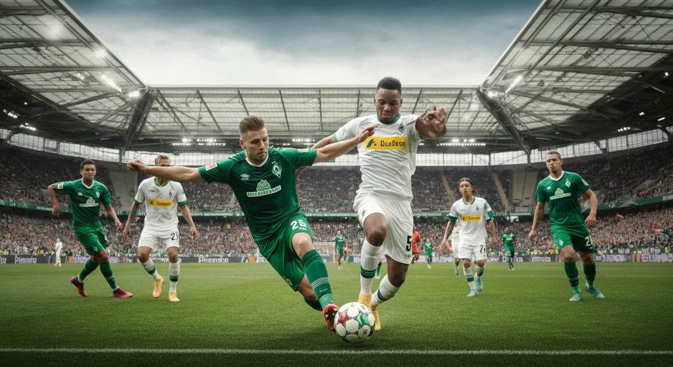 Werder Bremen gegen Borussia Mönchengladbach